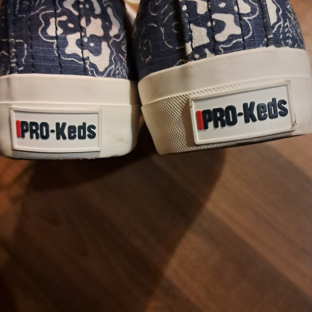 PRO-Keds Blue Floral Sneakers - Picture 3 of 6